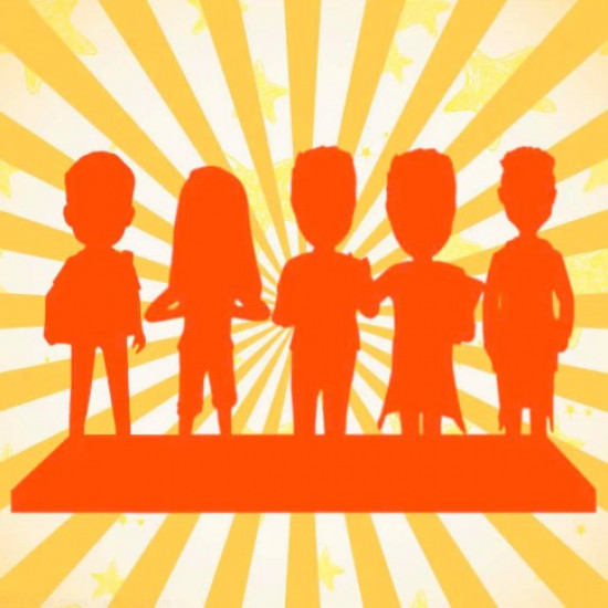 CUSTOM 5 PERSONS BOBBLEHEAD