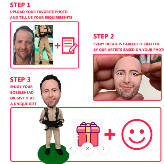 CUSTOM SINGLE ONE PERSON BOBBLEHEAD 90% Similarity