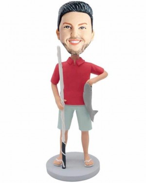 GO FISHING HUNTING CUSTOM BOBBLEHEAD