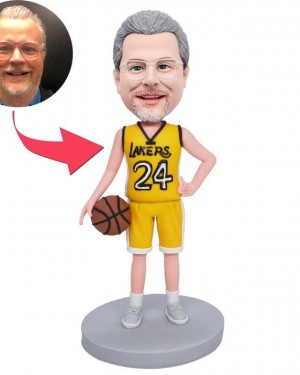 LAKERS BASKETBALL PLAYER FANS CUSTOM FIGURE BOBBLEHEADS