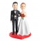 CUSTOM UNIQUE BRIDE AND GROOM WEDDING BOBBLEHEAD CAKE TOPPER