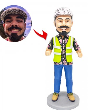 FATHER'S DAY GIFT SUPER DAD CUSTOM BOBBLEHEADS